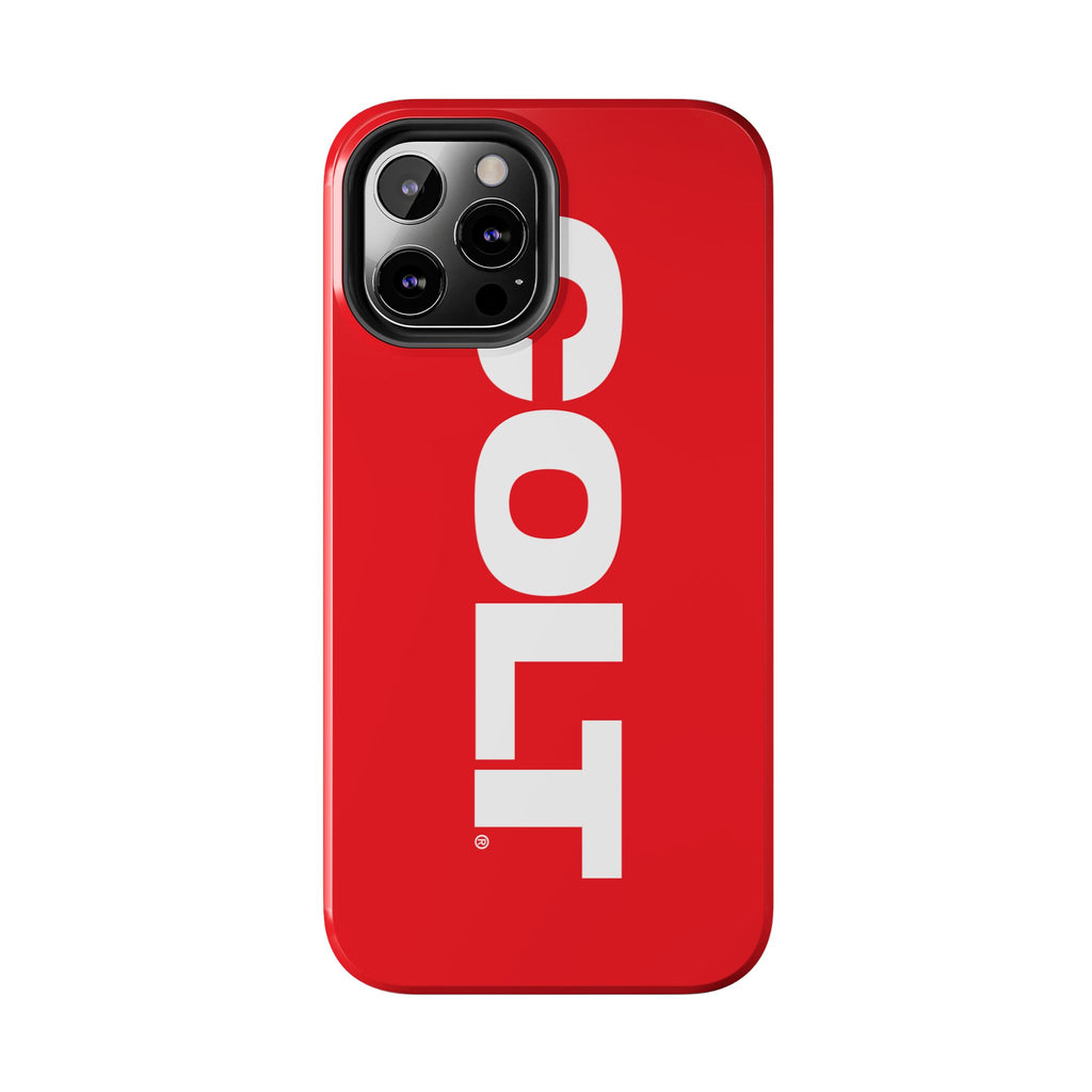 COLT Red & White Logo Tough Mobile Phone Case