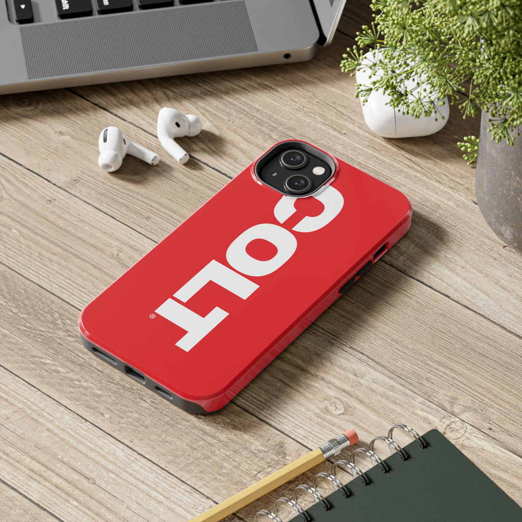 COLT Red & White Logo Tough Mobile Phone Case