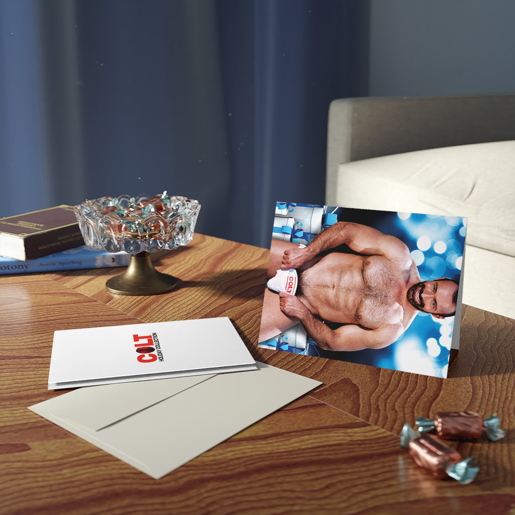 Greeting Card - Holiday Snowflake Man Brad Kalvo