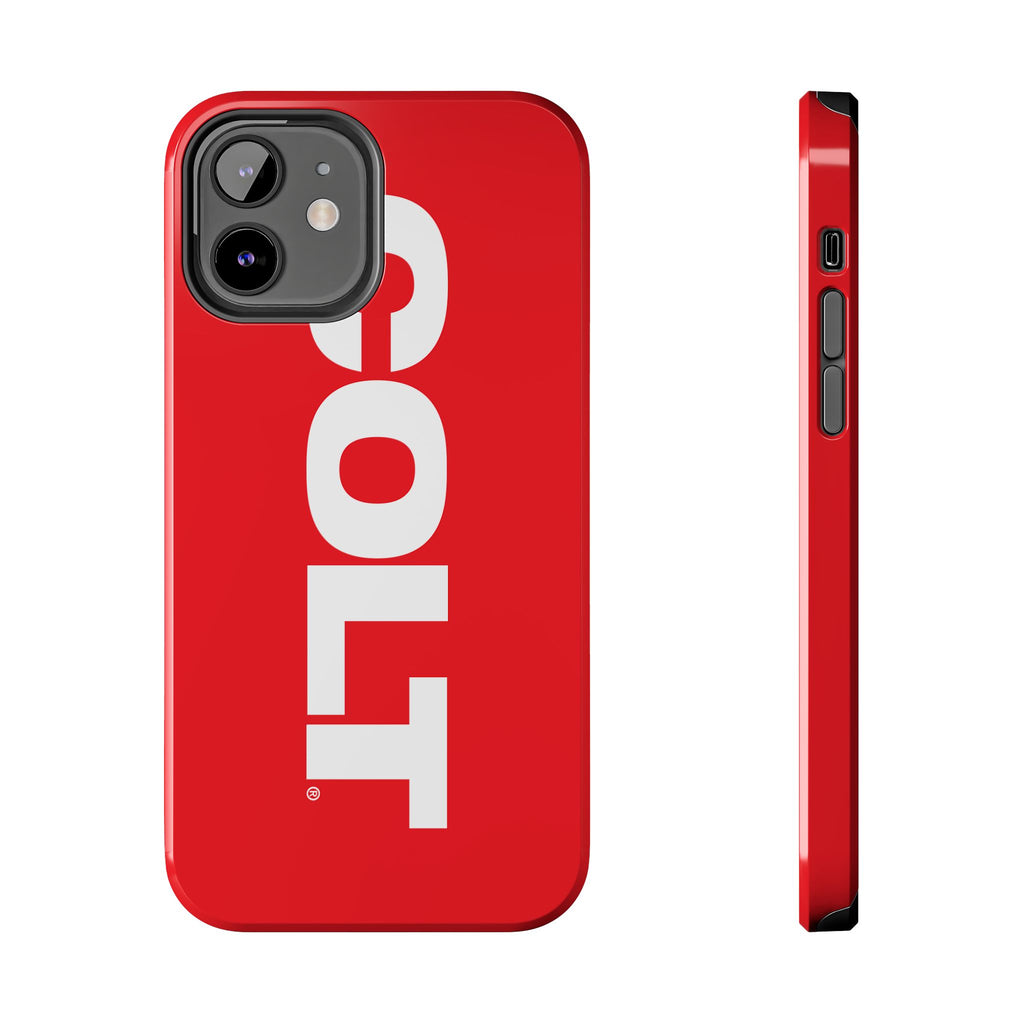 COLT Red & White Logo Tough Mobile Phone Case