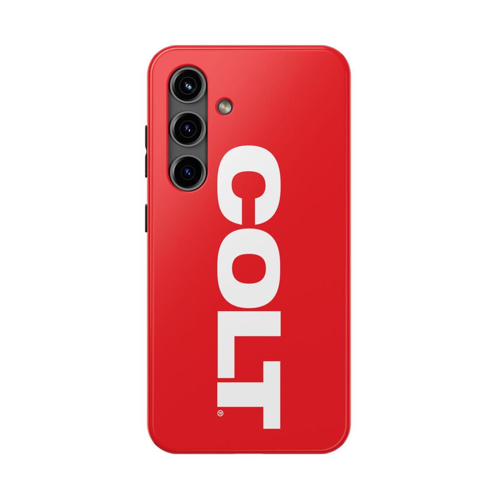 COLT Red & White Logo Tough Mobile Phone Case