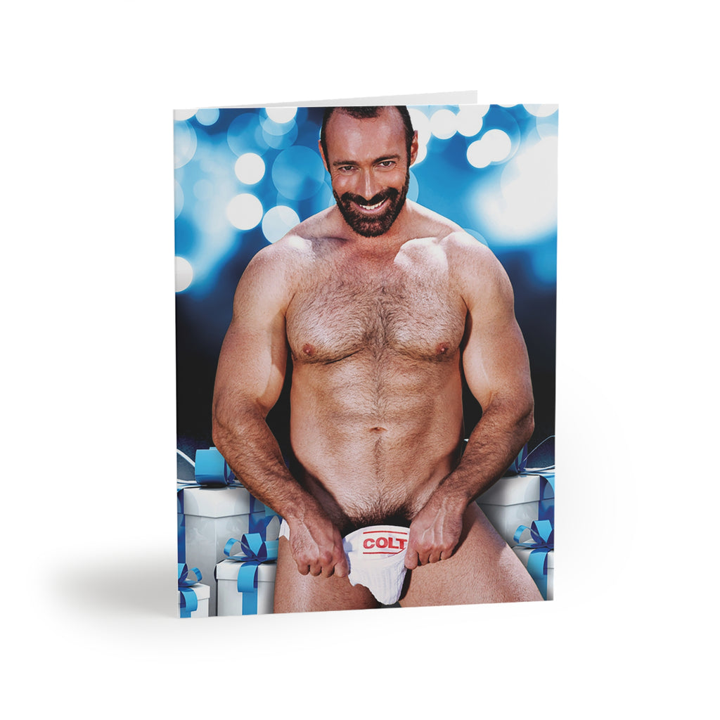 Greeting Card - Holiday Snowflake Man Brad Kalvo
