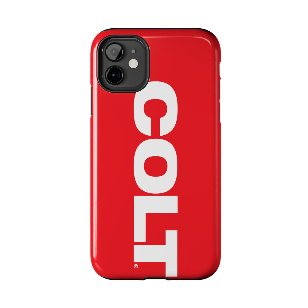 COLT Red & White Logo Tough Mobile Phone Case