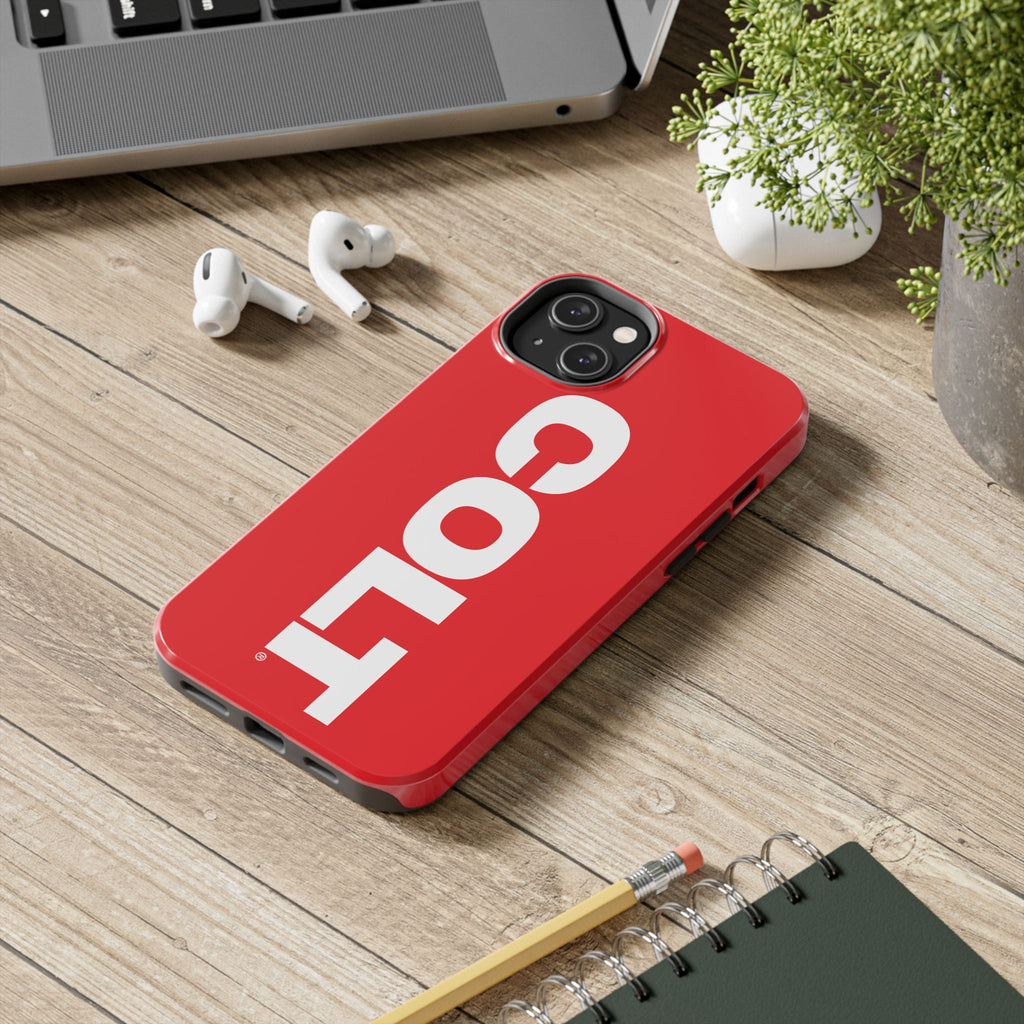 COLT Red & White Logo Tough Mobile Phone Case