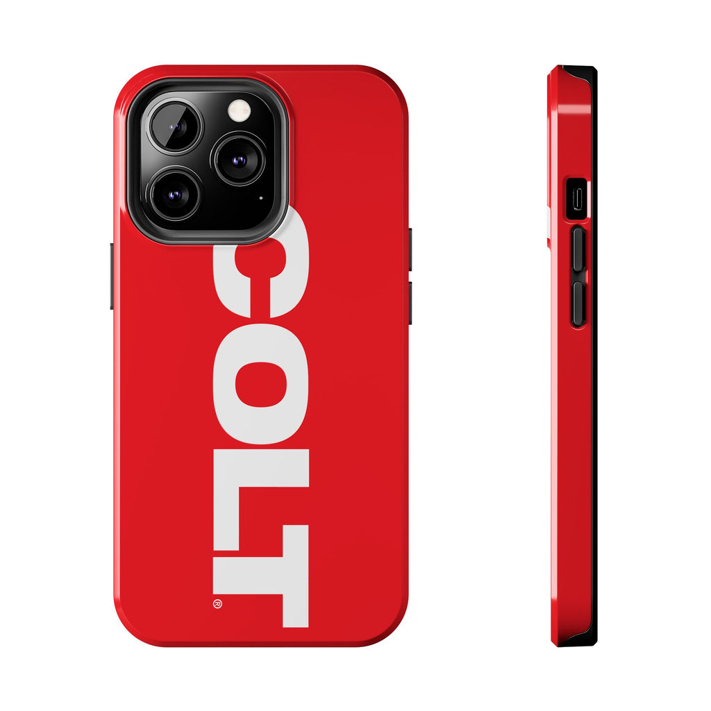 COLT Red & White Logo Tough Mobile Phone Case