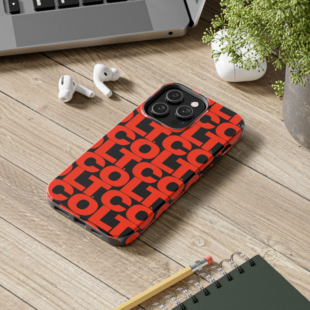 COLT Red & Black Logo Tough Mobile Phone Case