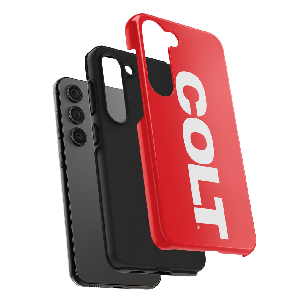 COLT Red & White Logo Tough Mobile Phone Case