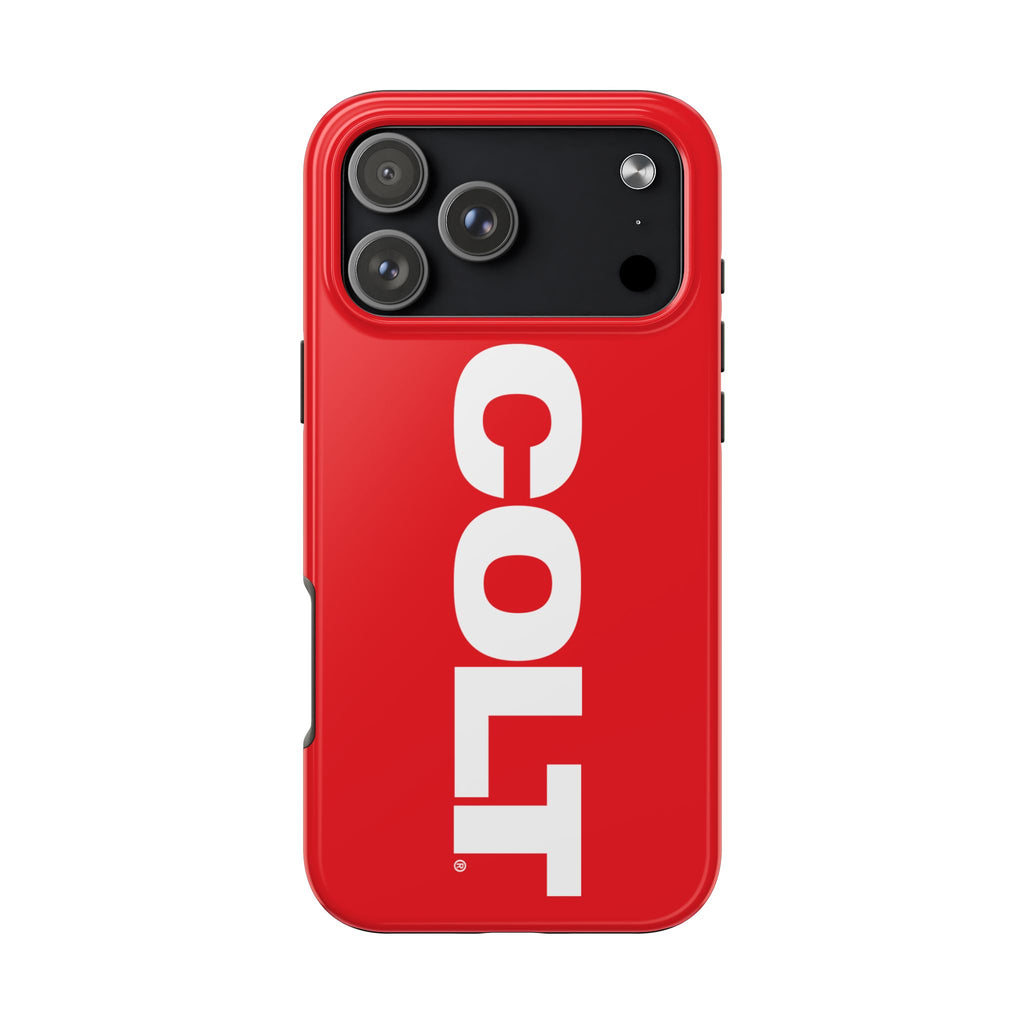 COLT Red & White Logo Tough Mobile Phone Case