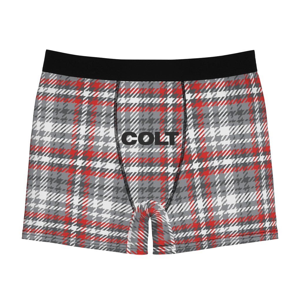 COLT Logo Grey Plaid Boxer Briefs