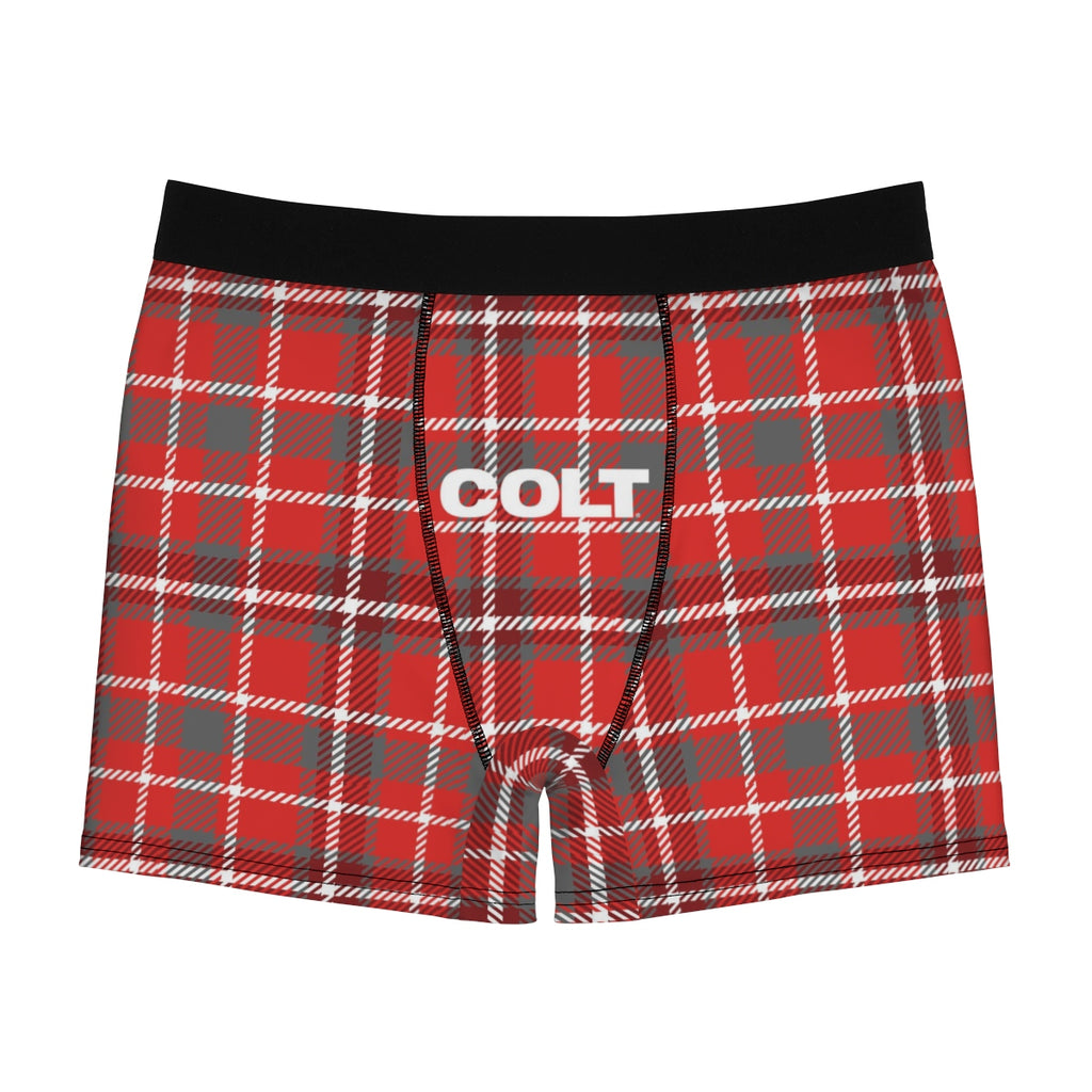 COLT Logo Red Plaid Boxer Briefs