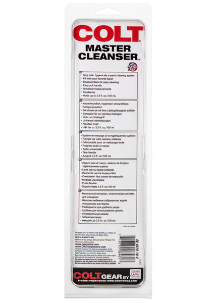 COLT Master Cleanser Douche Sytem Package, Back View
