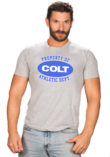 Property of COLT Tee - Blue Logo
